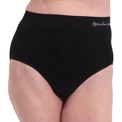 Dames hoge taille slip Bamboo Basics Amy (x2) Noir 2XL Dames hoge taille slip Bamboo Basics Amy (x2) Noir 2XL