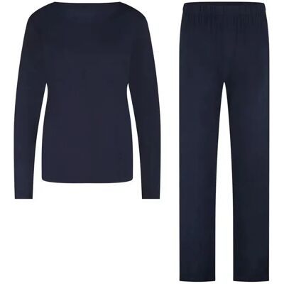 Damespyjama's Bamboo Basics Nina Bleu L Damespyjama's Bamboo Basics Nina Bleu L