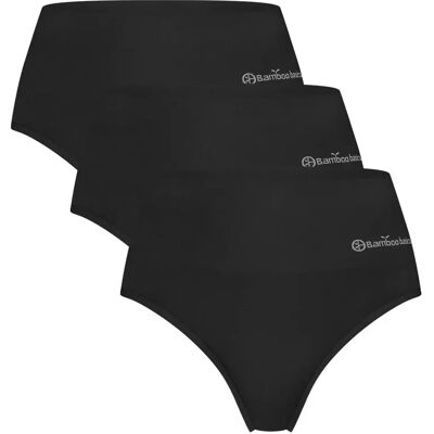 Damesstring met hoge taille Bamboo Basics Zoey (x3) Noir M Damesstring met hoge taille Bamboo Basics Zoey (x3) Noir M