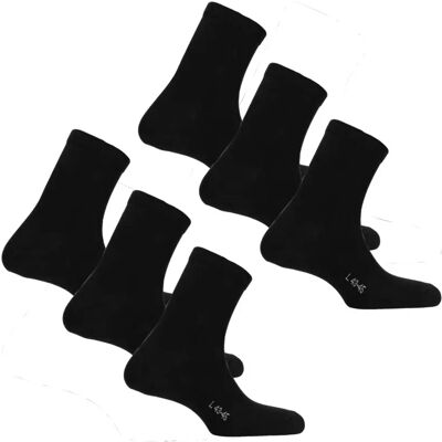 Katoenen sokken Bula (x6) Noir 37/39 Katoenen sokken Bula (x6) Noir 37/39
