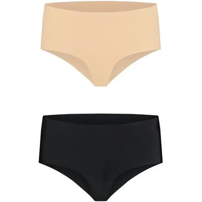 Onzichtbare hoge taille slip voor vrouwen Bye Bra (x2) Beige XL Onzichtbare hoge taille slip voor vrouwen Bye Bra (x2) Beige XL