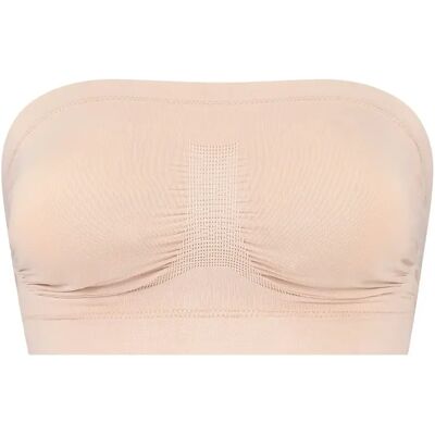 Dames bustier Bye Bra Soft Touch Seamless Beige S Dames bustier Bye Bra Soft Touch Seamless Beige S