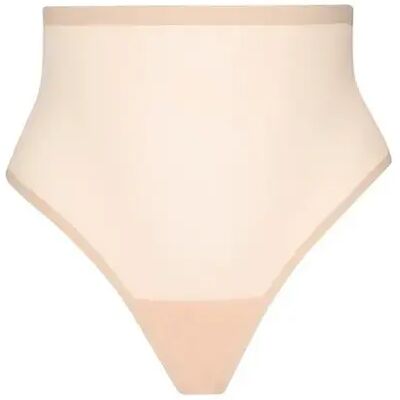 Vrouwelijke sculptuur slip van tule Bye Bra Mid Waist Beige XL Vrouwelijke sculptuur slip van tule Bye Bra Mid Waist Beige XL