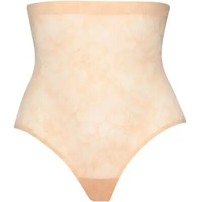 Lace high-waisted shaping brief for women Bye Bra Beige 2XL Lace high-waisted shaping brief for women Bye Bra Beige 2XL