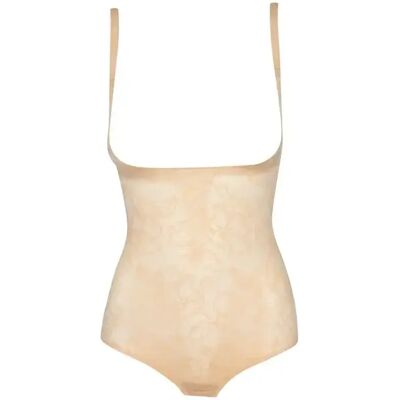 Lace body met open decolleté voor dames Bye Bra Beige M Lace body met open decolleté voor dames Bye Bra Beige M