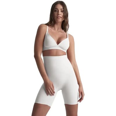 Hoge taille sculpting short voor dames Bye Bra Blanc S Hoge taille sculpting short voor dames Bye Bra Blanc S