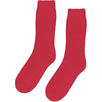 Wollen sokken Colorful Standard Merino Blend scarlet red Rouge 41/46 Wollen sokken Colorful Standard Merino Blend scarlet red Rouge 41/46