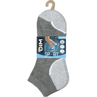 Set van 3 paar sokken DIM Impact Léger Sport Gris 39/42 Set van 3 paar sokken DIM Impact Léger Sport Gris 39/42