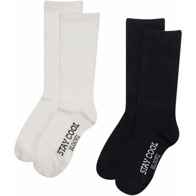 Sokken Esotiq Bloovii Loomy (x2) Blanc 36/38 Sokken Esotiq Bloovii Loomy (x2) Blanc 36/38