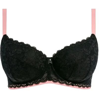 Damesbeugel plunge padded bh Freya Offbeat Noir 90I Damesbeugel plunge padded bh Freya Offbeat Noir 90I