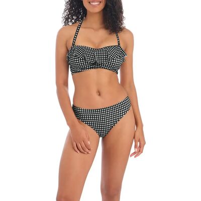 Dameszwemshirt met beugel Freya Check In Noir 95F Dameszwemshirt met beugel Freya Check In Noir 95F