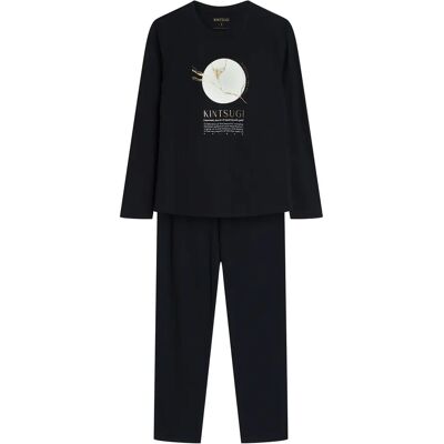 Dames pyjama met lange mouwen Henderson Dairoku Noir M Dames pyjama met lange mouwen Henderson Dairoku Noir M