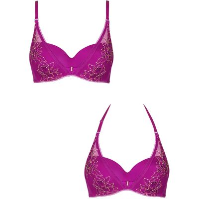 Voorgevormde beha voor dames Lisca Jive Violet 95D Voorgevormde beha voor dames Lisca Jive Violet 95D