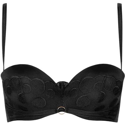 Voorgevormde bandeau bh voor vrouwen, multiposities Lisca Venus Noir 90C Voorgevormde bandeau bh voor vrouwen, multiposities Lisca Venus Noir 90C