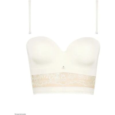 Voorgevormde balconette beha voor dames Lisca Daydream mariage Blanc 90B Voorgevormde balconette beha voor dames Lisca Daydream mariage Blanc 90B