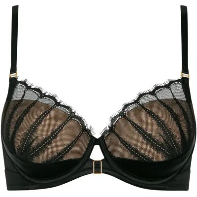 Voorgevormde beha voor dames Lisca Lovelace Noir 95D Voorgevormde beha voor dames Lisca Lovelace Noir 95D