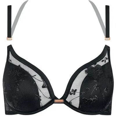 Dames multipositieste BH met beugels Lisca Passion Noir 90B Dames multipositieste BH met beugels Lisca Passion Noir 90B