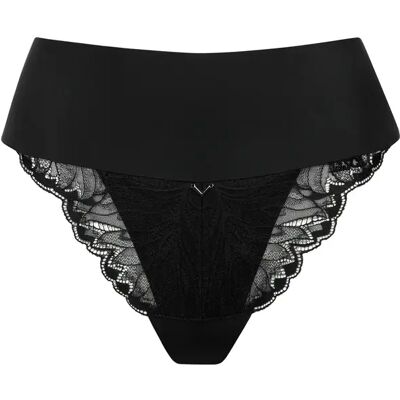 Hoge taille uitgesneden Braziliaanse slip voor dames Lisca Charisma Noir 42 Hoge taille uitgesneden Braziliaanse slip voor dames Lisca Charisma Noir 42