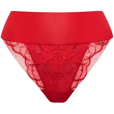 Hoge taille uitgesneden Braziliaanse slip voor dames Lisca Miracle Rouge 42 Hoge taille uitgesneden Braziliaanse slip voor dames Lisca Miracle Rouge 42