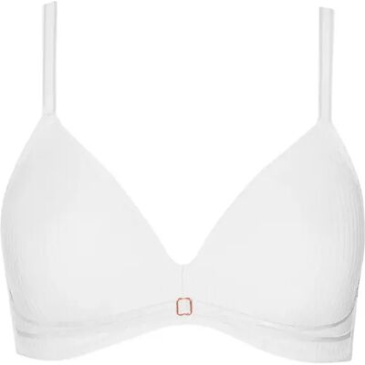 Voorgevormde bh met een lage halslijn zonder beugels voor dames Lisca Laura Blanc 95B Voorgevormde bh met een lage halslijn zonder beugels voor dames Lisca Laura Blanc 95B