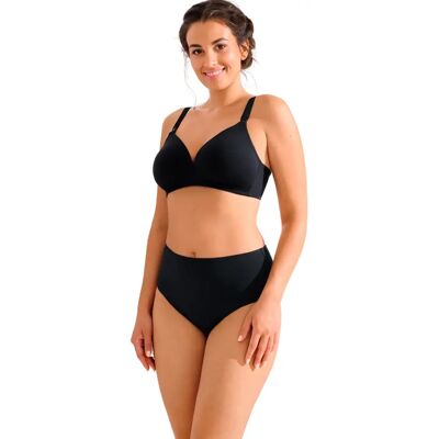 Voorgevormde draadloze borstvoedings-beha dames Lisca Lucy Noir 105C Voorgevormde draadloze borstvoedings-beha dames Lisca Lucy Noir 105C