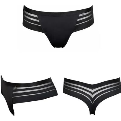 Vrouwen braziliaanse slip Lisca Alegra Noir 42 Vrouwen braziliaanse slip Lisca Alegra Noir 42