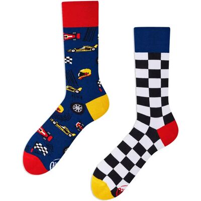 Sokken Many Mornings Formula Racing Bleu 35/38 Sokken Many Mornings Formula Racing Bleu 35/38