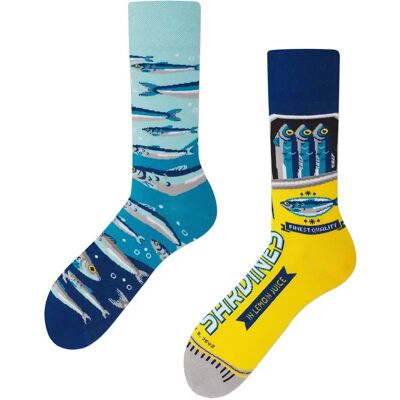 Sokken Many Mornings The Sardines Bleu 39/42 Sokken Many Mornings The Sardines Bleu 39/42