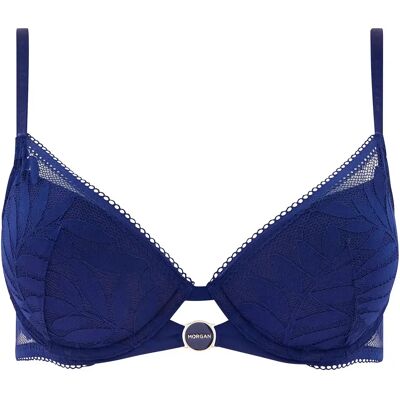 Dames bh met voorgevormde cups Morgan Lina Bleu 100C Dames bh met voorgevormde cups Morgan Lina Bleu 100C