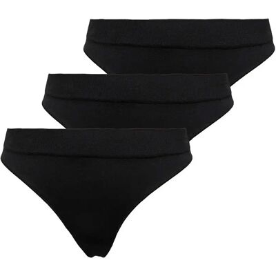 Dames string Only Vicky (x3) Noir L/XL Dames string Only Vicky (x3) Noir L/XL