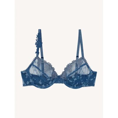 Dames push-up bh Passionata White Nights Bleu 85D Dames push-up bh Passionata White Nights Bleu 85D