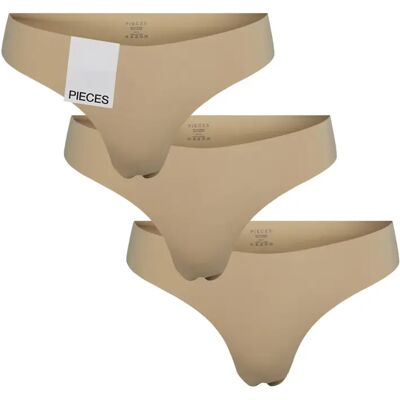 Dames string slip Pieces Namee (x3) Beige XS Dames string slip Pieces Namee (x3) Beige XS