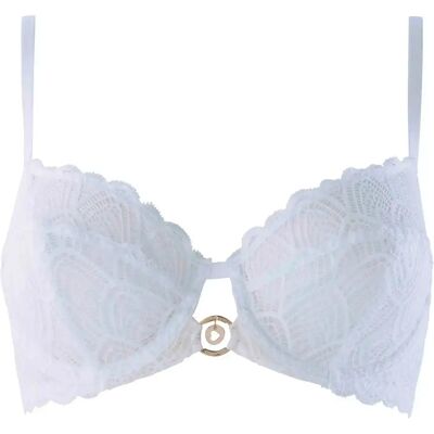 Lace beugel bh voor dames Morgan Justine Blanc 95D Lace beugel bh voor dames Morgan Justine Blanc 95D