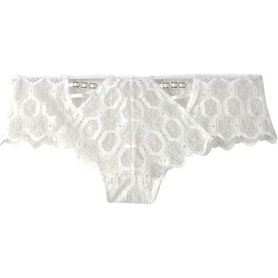 Braziliaanse tanga voor dames Pomm'Poire Imprévisible Blanc 36/38 Braziliaanse tanga voor dames Pomm'Poire Imprévisible Blanc 36/38