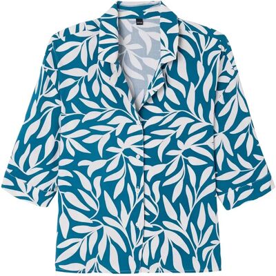 Pyjamashirt voor dames Pomm'Poire Nanaya Bleu 34/36 Pyjamashirt voor dames Pomm'Poire Nanaya Bleu 34/36