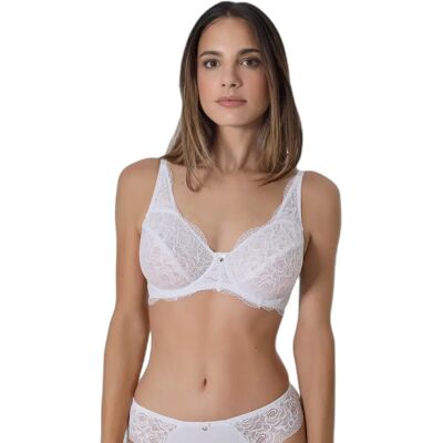 Dames Bh met beugel Sassa Beautiful Blanc 100C Dames Bh met beugel Sassa Beautiful Blanc 100C