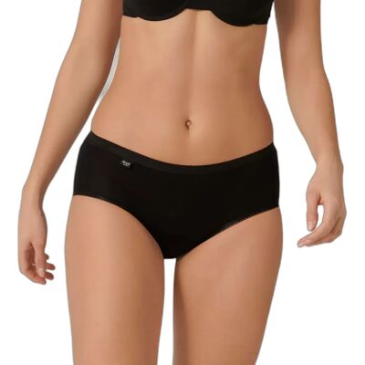 Damesslipjes Sloggi Basic Midi (FR) (x6) Noir 44 Damesslipjes Sloggi Basic Midi (FR) (x6) Noir 44