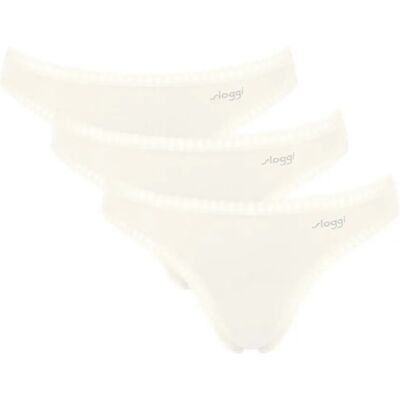 Dames string Sloggi GO Crush (x3) Blanc M Dames string Sloggi GO Crush (x3) Blanc M
