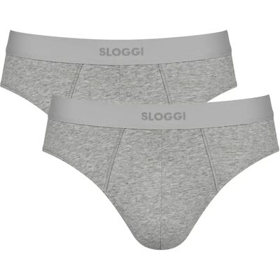 Slips Sloggi EVER Ease (x2) Gris XL Slips Sloggi EVER Ease (x2) Gris XL