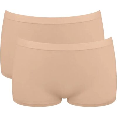 Damesslipjes Sloggi GO Sense (x2) Beige 2XL Damesslipjes Sloggi GO Sense (x2) Beige 2XL