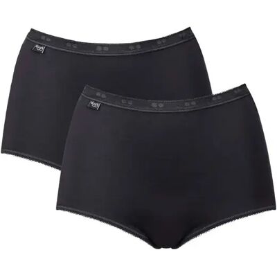 Damesbroekjes Sloggi Basic+ Maxi (x2) Noir 42 Damesbroekjes Sloggi Basic+ Maxi (x2) Noir 42