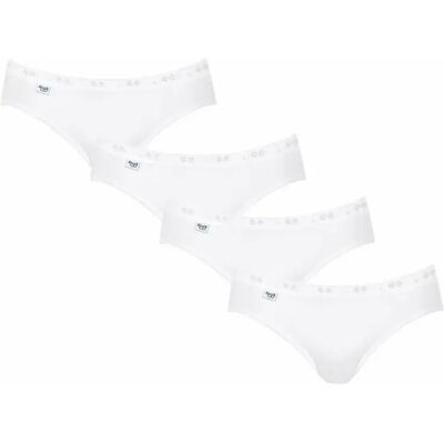 Damesbroekjes Sloggi Basic+ Midi (x4) Blanc 40 Damesbroekjes Sloggi Basic+ Midi (x4) Blanc 40