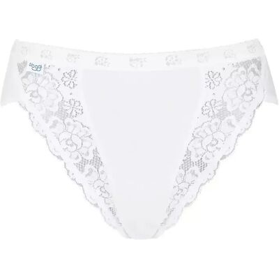 Damesslipjes Sloggi Chic Tai (x2) Blanc 48 Damesslipjes Sloggi Chic Tai (x2) Blanc 48