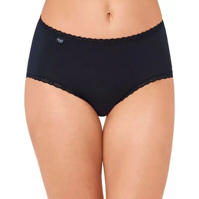 Katoenen damesslip Sloggi 24/7 Lace Noir 48 Katoenen damesslip Sloggi 24/7 Lace Noir 48
