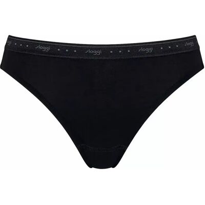 Dames taille culottes Sloggi 100 24/7 (x2) Noir 46 Dames taille culottes Sloggi 100 24/7 (x2) Noir 46
