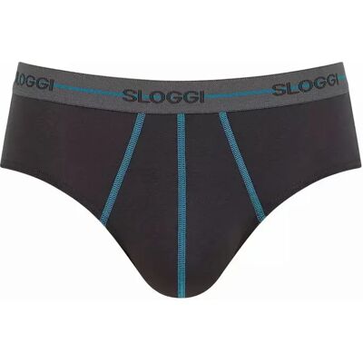 Slips Sloggi Start Midi (x2) Marron 2XL Slips Sloggi Start Midi (x2) Marron 2XL