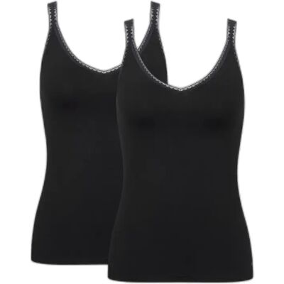 Dames tanktops Sloggi Go (x2) Noir L Dames tanktops Sloggi Go (x2) Noir L