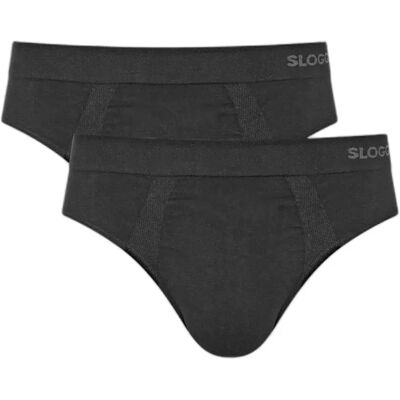 Slips Sloggi Go Smooth Brief (x2) Noir S Slips Sloggi Go Smooth Brief (x2) Noir S