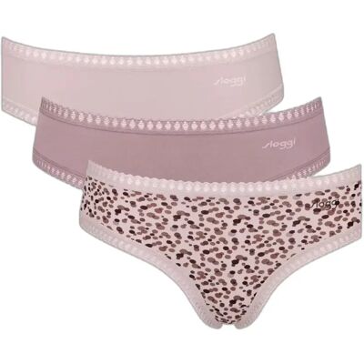 Damesslipjes Sloggi Go Crush Hipster (x3) Beige S Damesslipjes Sloggi Go Crush Hipster (x3) Beige S