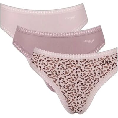 Damesslipjes Sloggi Go Crush High Leg (x3) Rose 2XL Damesslipjes Sloggi Go Crush High Leg (x3) Rose 2XL